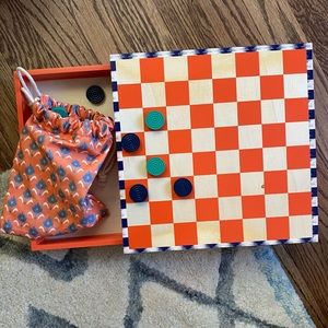 Anthropologie Checkers Set